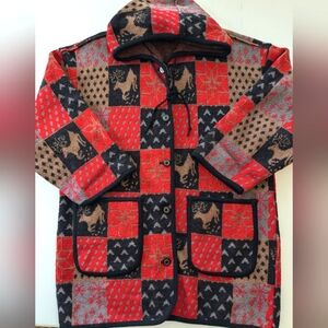 100% Wool Nordic Print Jacket